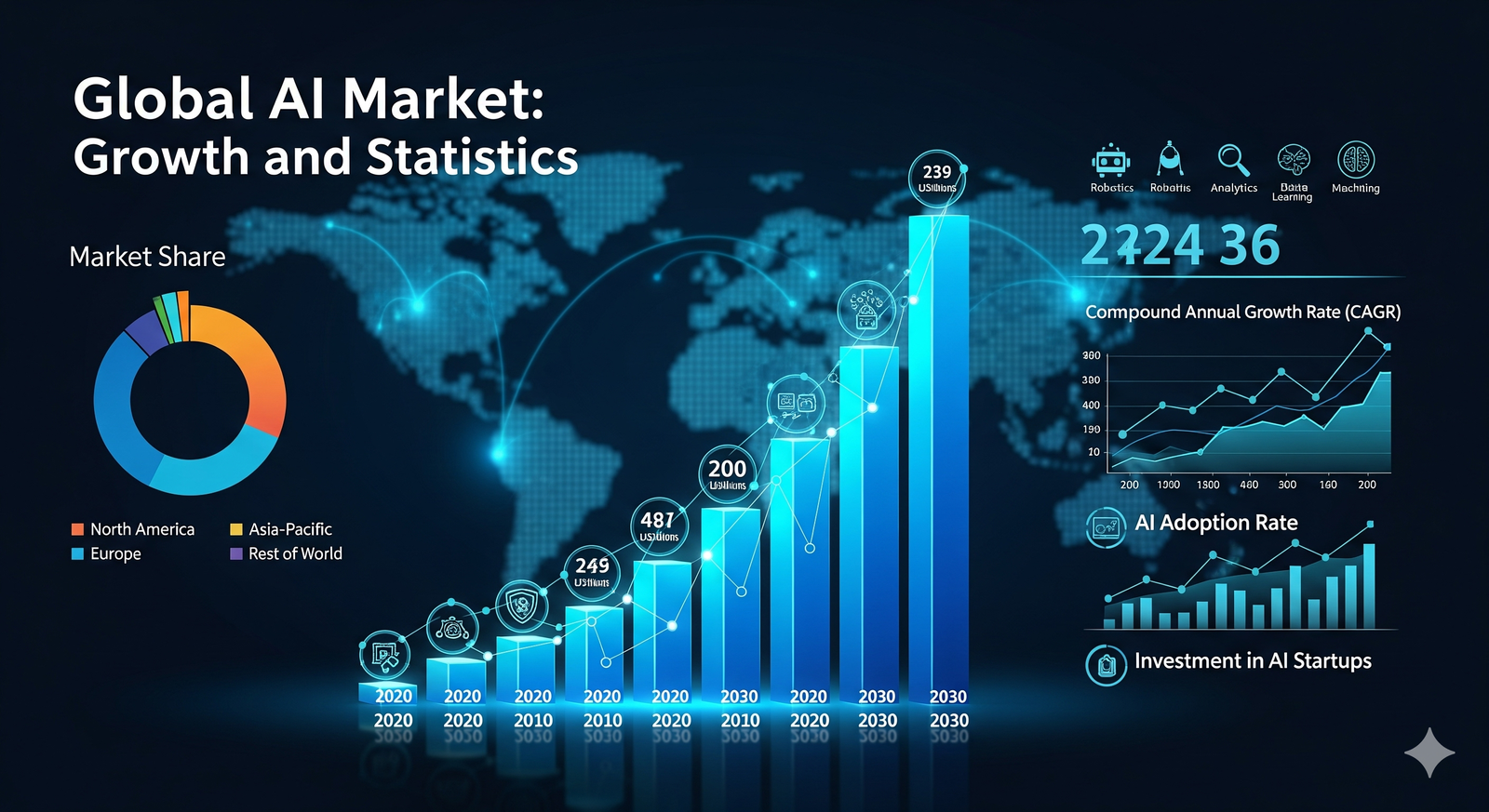 Global AI Market Growth Statistics