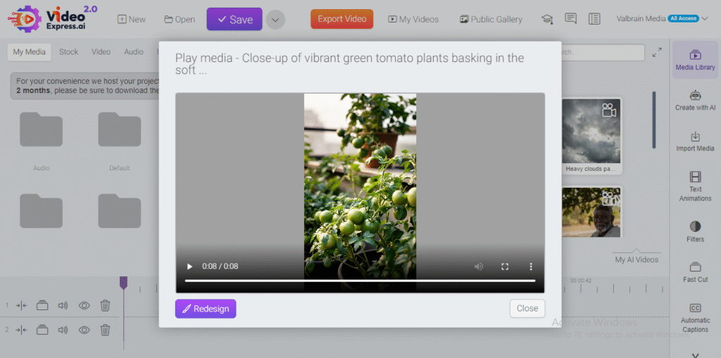Completed YouTube Short video displayed in the VideoExpress AI library, ready for editing or download