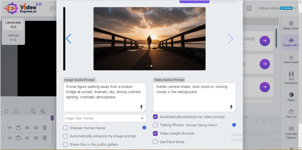 video epress ai creating faceless vidoes
