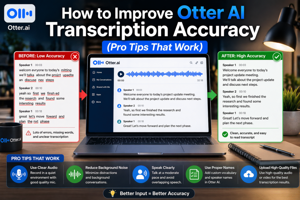 How to Improve Otter AI Transcription Accuracy