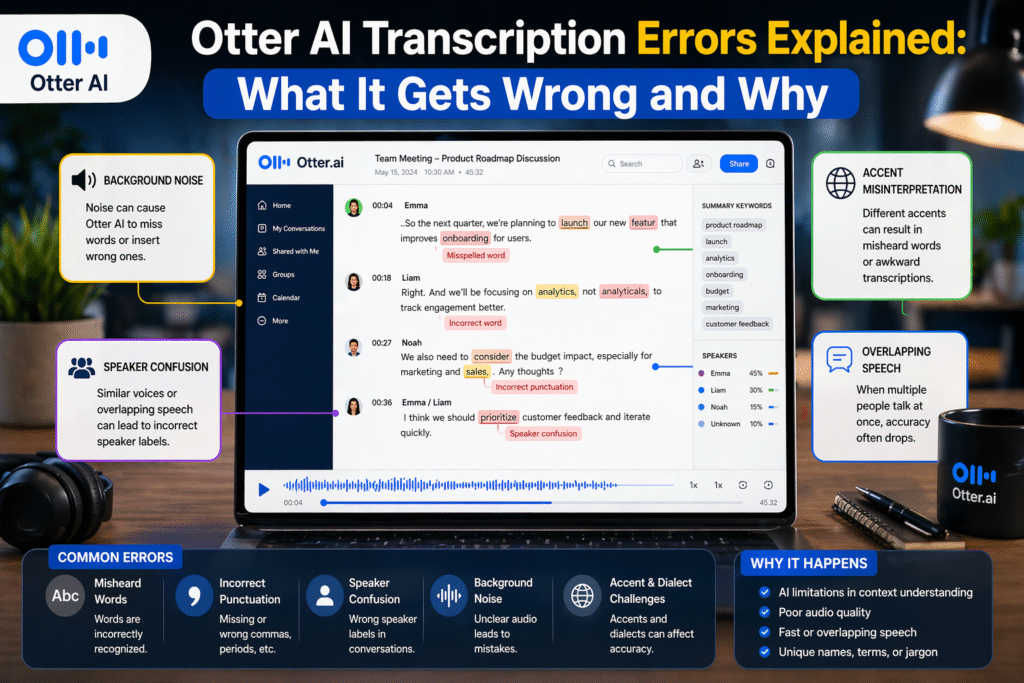 Otter AI Transcription Errors